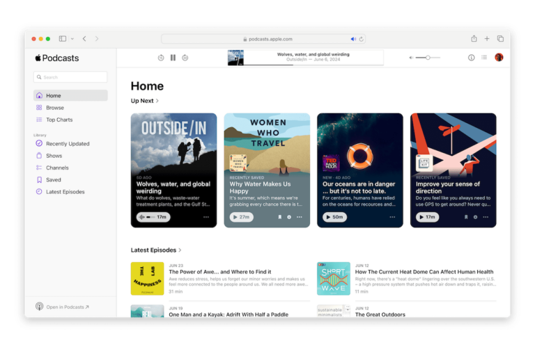 apple podcast web