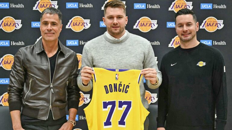 getty luka doncic pelinka redick lakers