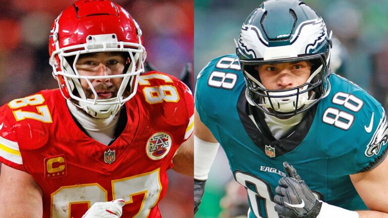 getty travis kelce dallas goedert