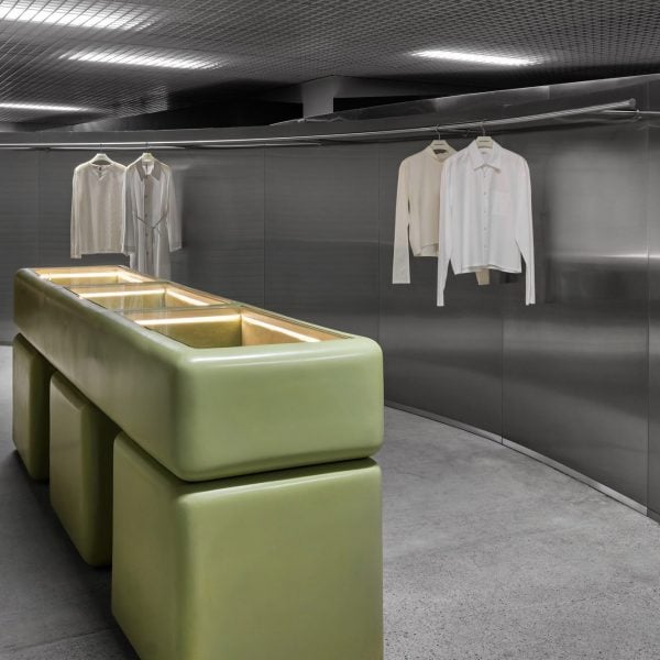 metallic retail interiors lookbooks dezeen 2364 col 2